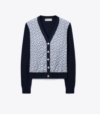 Silk-Front Cardigan