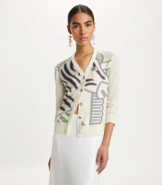 Silk Front Cardigan