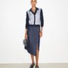 Silk-Front Cardigan
