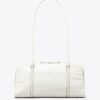 Small Crinkle Leather Marshmallow Satchel
