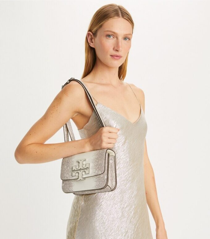 Small Eleanor Lizard-Embossed Bag