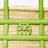 Small Ella Croc-Embossed Straw Basket