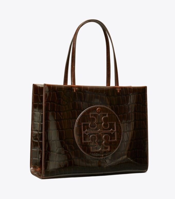 Small Ella Croc-Embossed Tote
