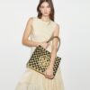 Small Ella Hand-Crocheted Checkered Tote