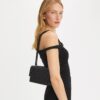 Small Fleming Polished-Grain Shoulder Bag