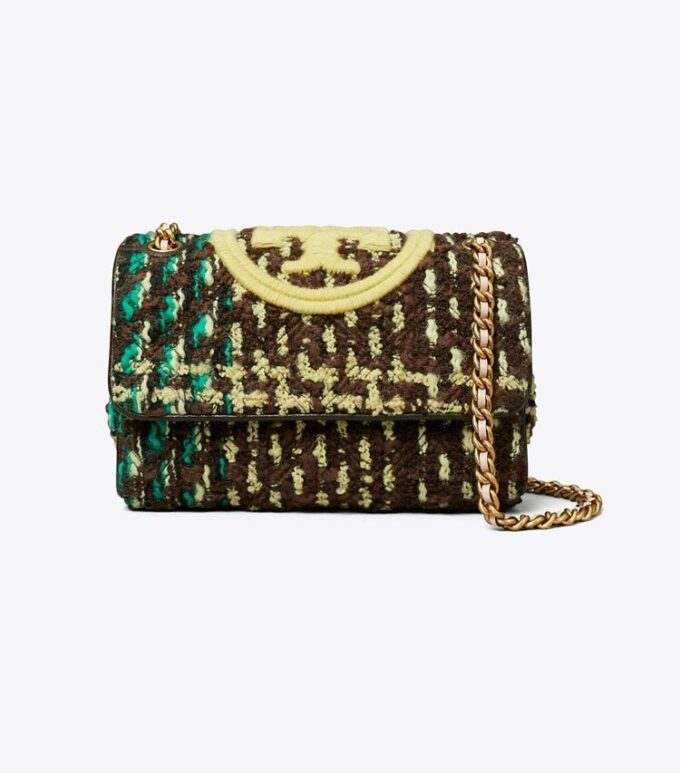 Small Fleming Soft Tweed Convertible Shoulder Bag