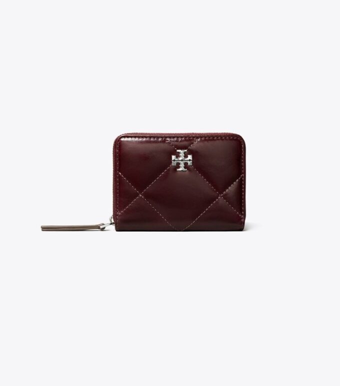Small Kira Diamond Quilt Distressed Zip-Around Wallet