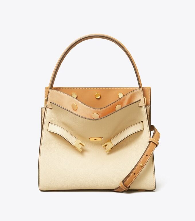 Small Lee Radziwill Pebbled Double Bag