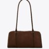 Small Marshmallow Suede Satchel