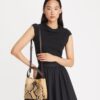 Small Mcgraw Snake Embossed Bucket Bag
