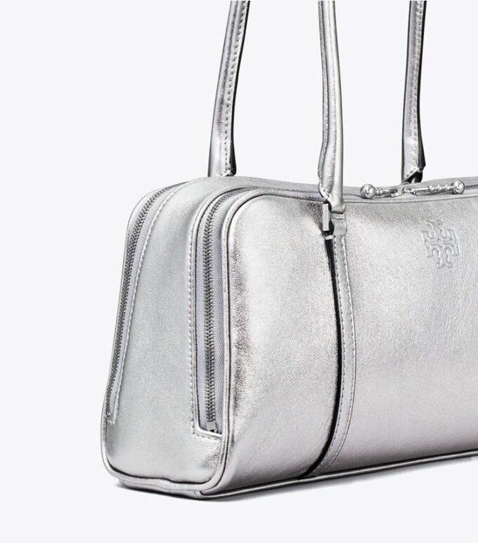 Small Metallic Marshmallow Satchel