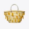 Small Raffia Embroidered Tote