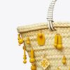 Small Raffia Embroidered Tote