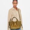 Small Romy Croc-Embossed Tote
