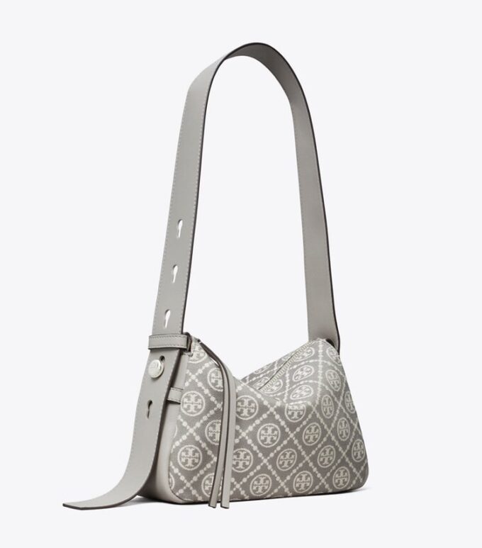 Small Romy T Monogram Shoulder Bag