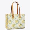 Small T Monogram Contrast Embossed Tote