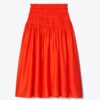 Smocked Viscose Skirt