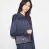 Smooth Leather Envelope Chain Pouch
