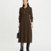 Solid Crepe Shirtdress Solid Crepe Shirtdress