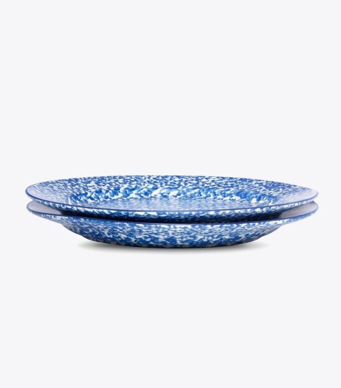 Spongeware Dinner Plate, Set Of 2