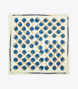 Stamped T Monogram Neckerchief