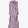 Striped Viscose Shirtdress Striped Viscose Shirtdress