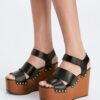 Studded Platform Wedge