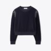 T Logo Velour Crewneck