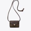 T Monogram Coated Canvas Card Case Lanyard