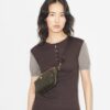 T Monogram Coated Canvas Mini Belt Bag
