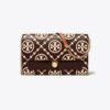 T Monogram Contrast Embossed Crossbody