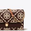 T Monogram Contrast Embossed Crossbody