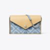 T Monogram Denim Envelope Crossbody