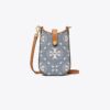 T Monogram Denim Phone Crossbody