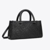 T Monogram Embossed Small East-West Tote