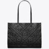 T Monogram Embossed Tote