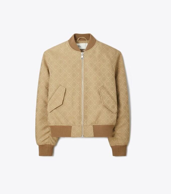 T Monogram Jacquard Bomber Jacket T Monogram Jacquard Bomber Jacket
