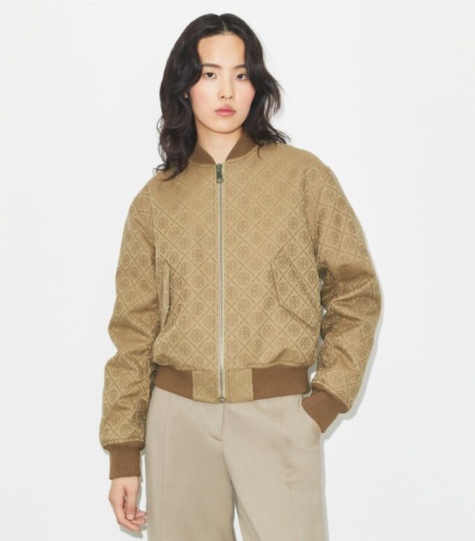 T Monogram Jacquard Bomber Jacket T Monogram Jacquard Bomber Jacket