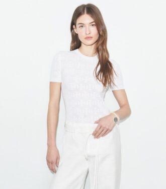 T Monogram Jacquard Sweater