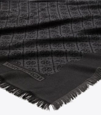 T Monogram Jacquard Traveler Scarf