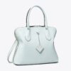 T Monogram Leather Swing Satchel