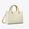 T Monogram Pebble Top-Handle Tote