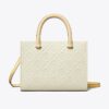 T Monogram Pebble Top-Handle Tote