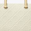 T Monogram Pebble Top-Handle Tote
