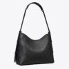 T Monogram Pebbled Messenger Bag