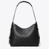 T Monogram Pebbled Messenger Bag