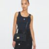 T Monogram Pebbled Shoulder Bag
