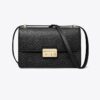 T Monogram Pebbled Shoulder Bag