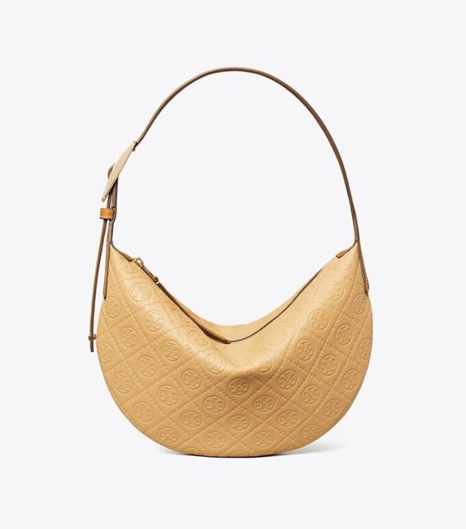 T Monogram Pebbled Small Balloon Bag