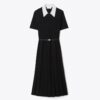 T Monogram Pointelle Pleated Dress T Monogram Pointelle Pleated Dress